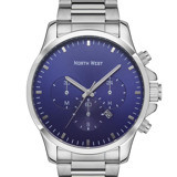 Northwest NW-2105-B Takvimli 45 mm Çelik Kordon Analog Erkek Kol Saati