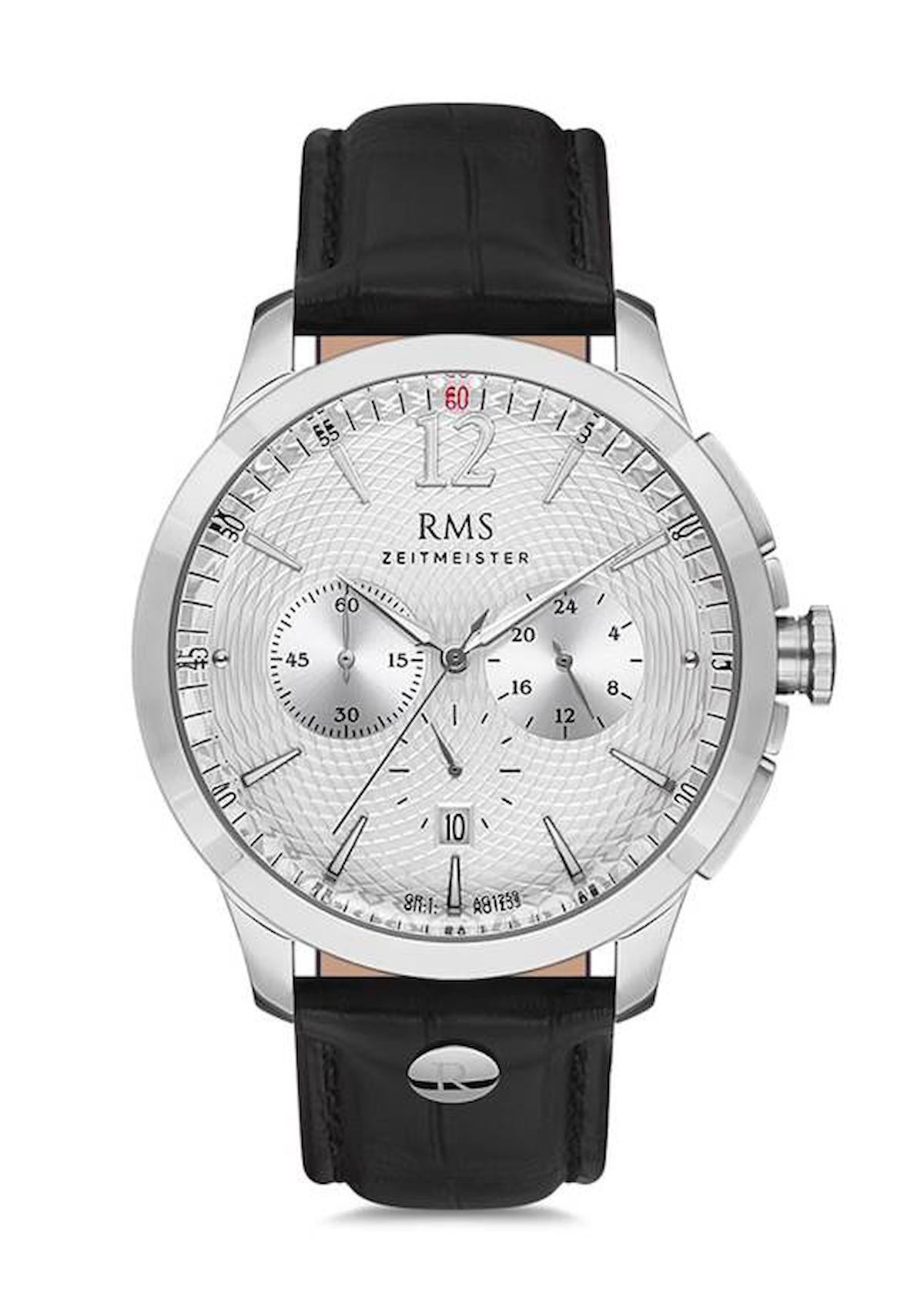 Grand Romanson GR.1.AG1259.01 Takvimli 44 mm Beyaz Deri Kordon Analog Erkek Kol Saati