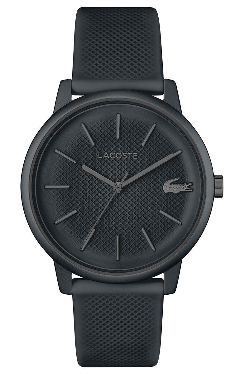 Lacoste LAC2011242 42 mm Siyah Silikon Kordon Analog Erkek Kol Saati
