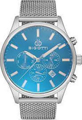 Bigotti BG.1.10286.2 Takvimli 44 mm Çelik-Hasır Kordon Analog Erkek Kol Saati