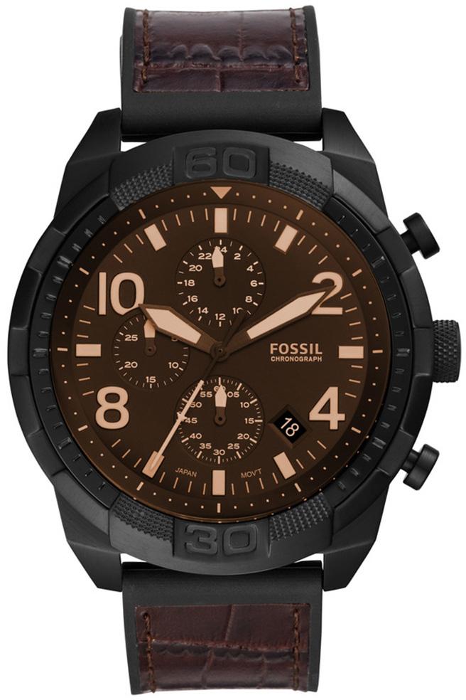Fossil FFS5713 Takvimli 46-50 mm Kahverengi Deri Kordon Analog Erkek Kol Saati