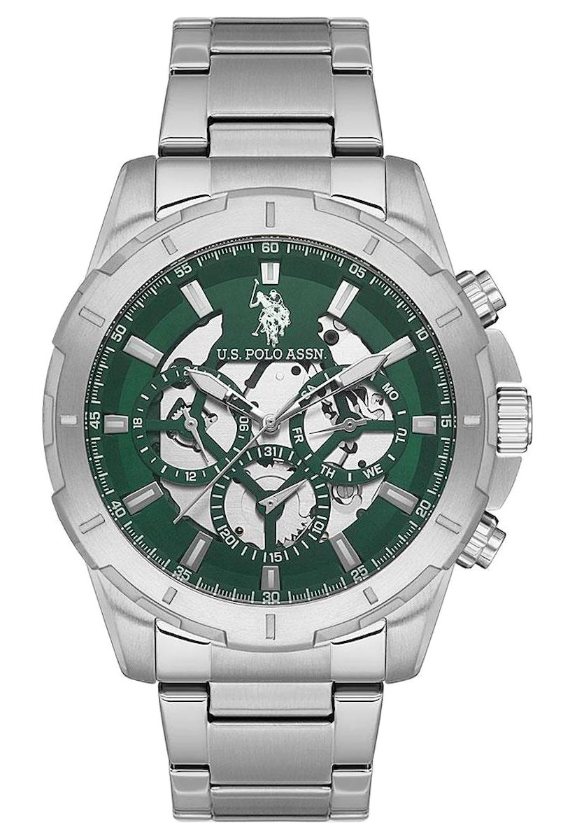 U.S. Polo Assn USPA1057-01 Takvimli 47 mm Çelik Kordon Analog Erkek Kol Saati