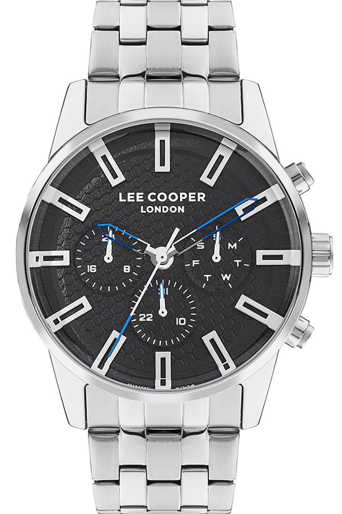 Lee Cooper LC07879.350 Takvimli Metal Kordon Analog Erkek Kol Saati
