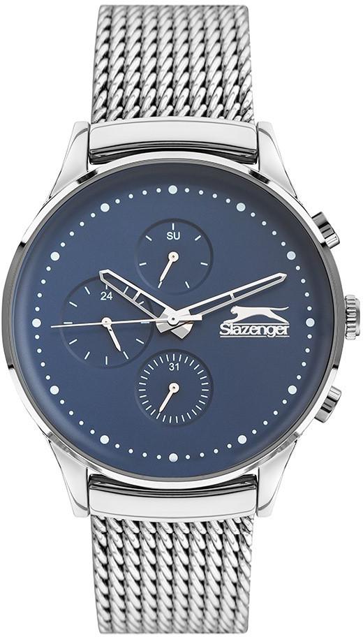 Slazenger SL.09.1893.2.03 Takvimli 43 mm Çelik Kordon Analog Erkek Kol Saati