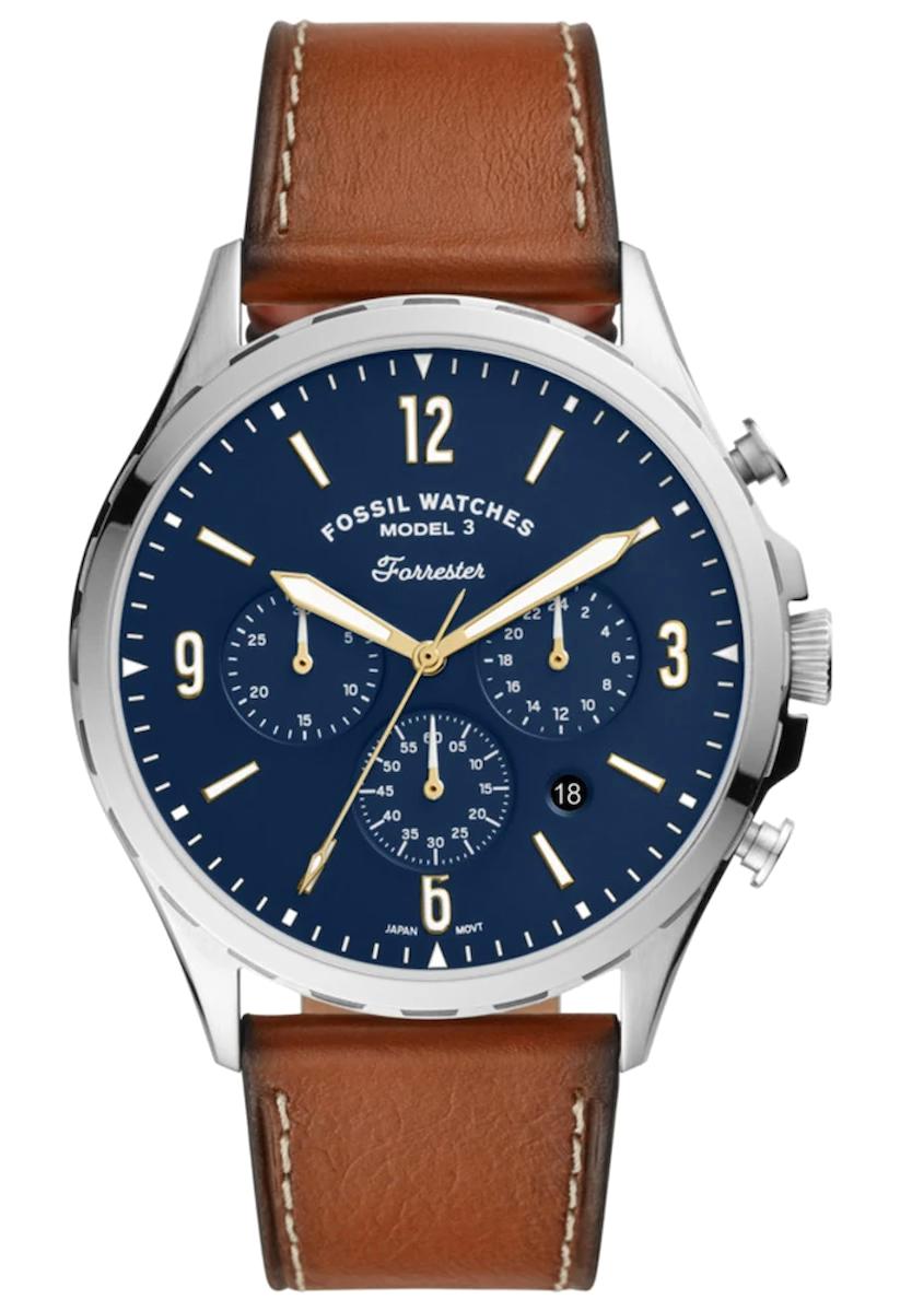 Fossil FS5607 Takvimli 46-50 mm Kahverengi Deri Kordon Analog Erkek Kol Saati