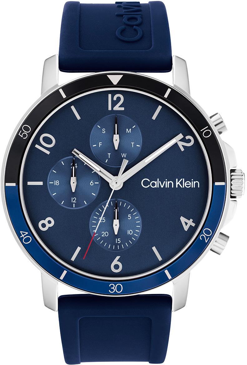 Calvin Klein CK25200071 Takvimli 46 mm Lacivert Silikon Kordon Analog Erkek Kol Saati