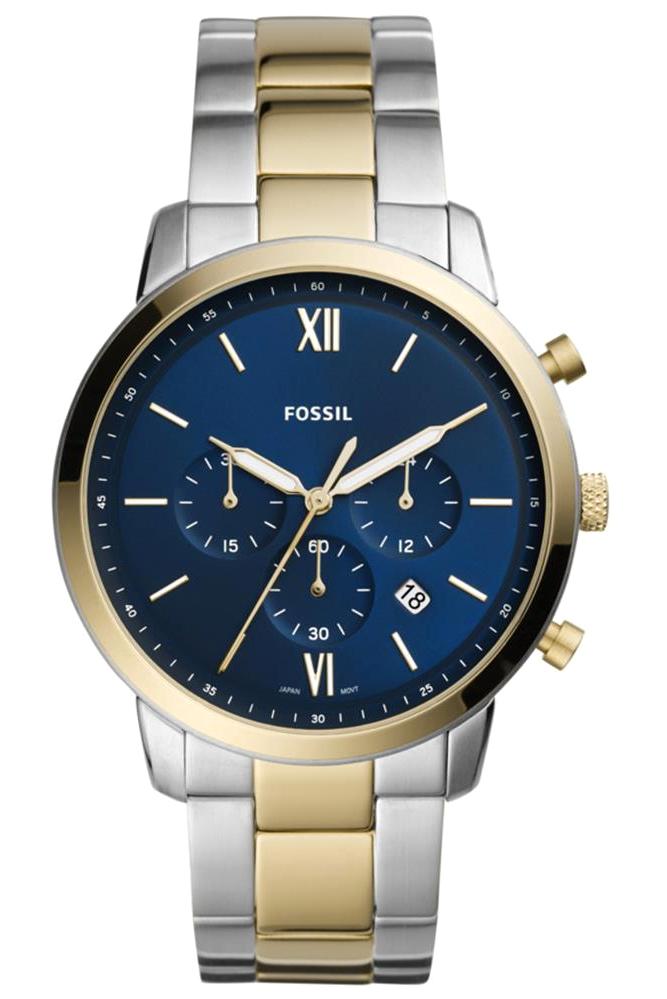 Fossil FFS5706 Takvimli 44 mm Altın-Çelik Kordon Analog Erkek Kol Saati
