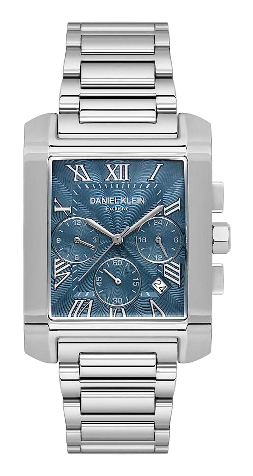 Daniel Klein DKE.1.10679-3 Takvimli 35 mm Metal Kordon Analog Erkek Kol Saati