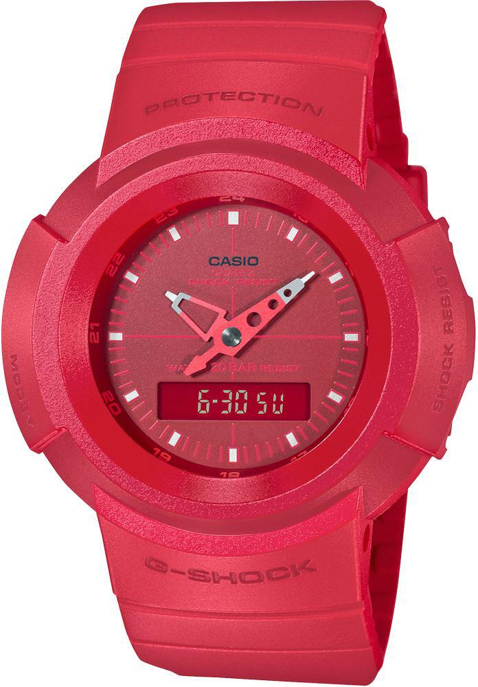 Casio AW-500BB-4E Takvimli 47.7 mm Kırmızı Silikon Kordon Analog Kol Saati
