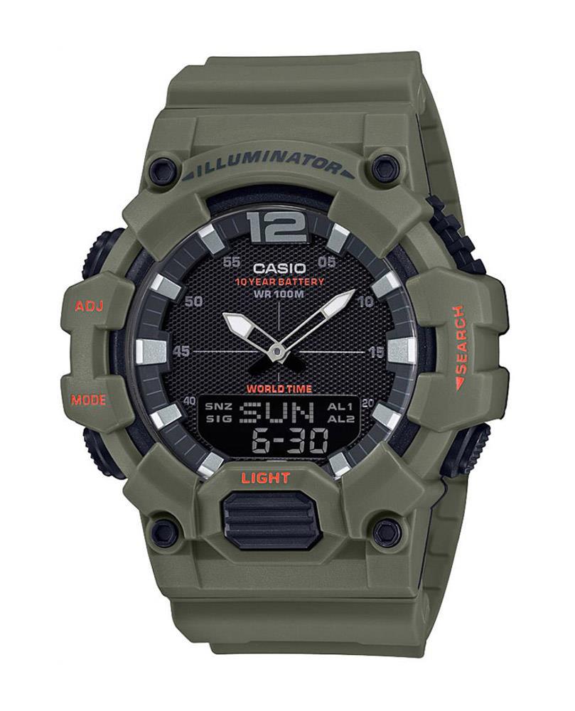Casio HDC-700-3A2VDF Takvimli Yeşil Çelik Kordon Analog Kol Saati
