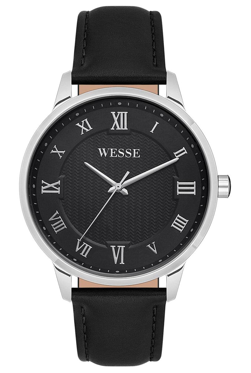 Wesse WWG208002 42 mm Siyah Deri Kordon Analog Erkek Kol Saati