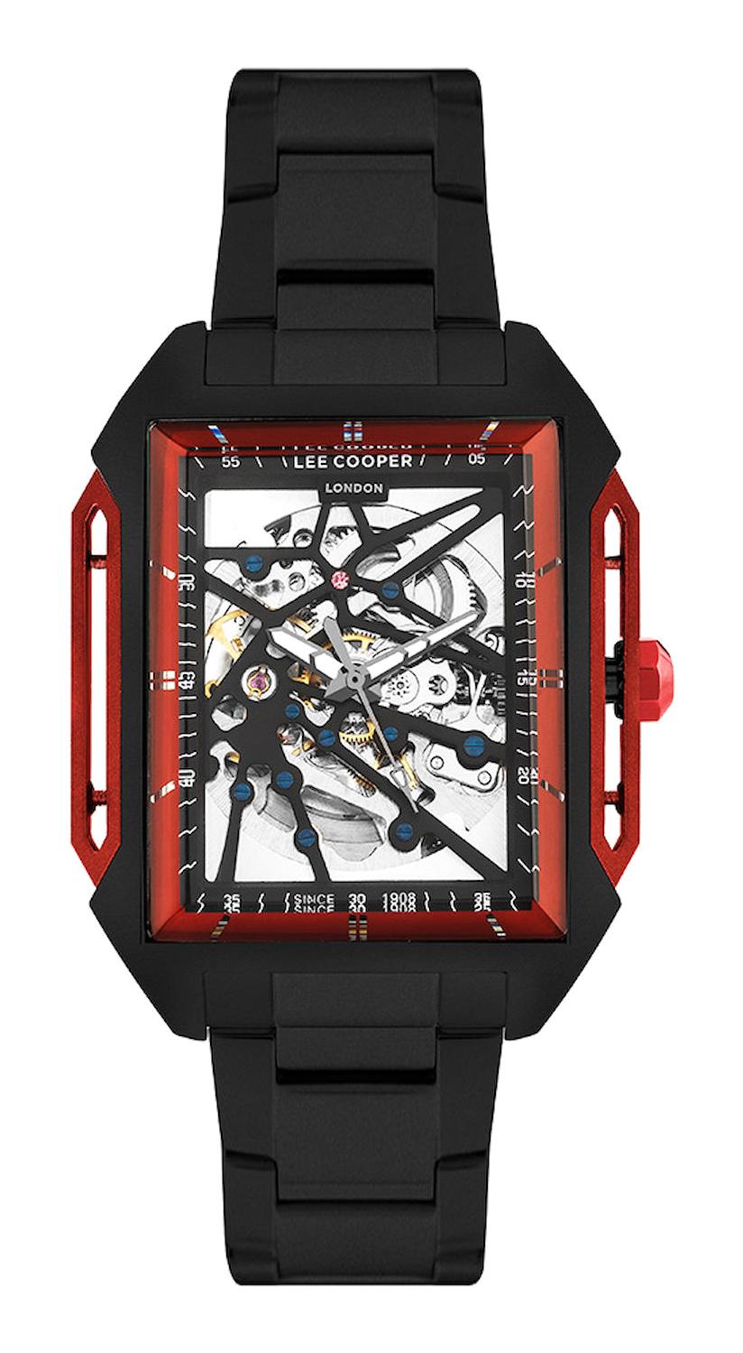 Lee Cooper LC07901.650 Siyah Çelik Kordon Analog Erkek Kol Saati