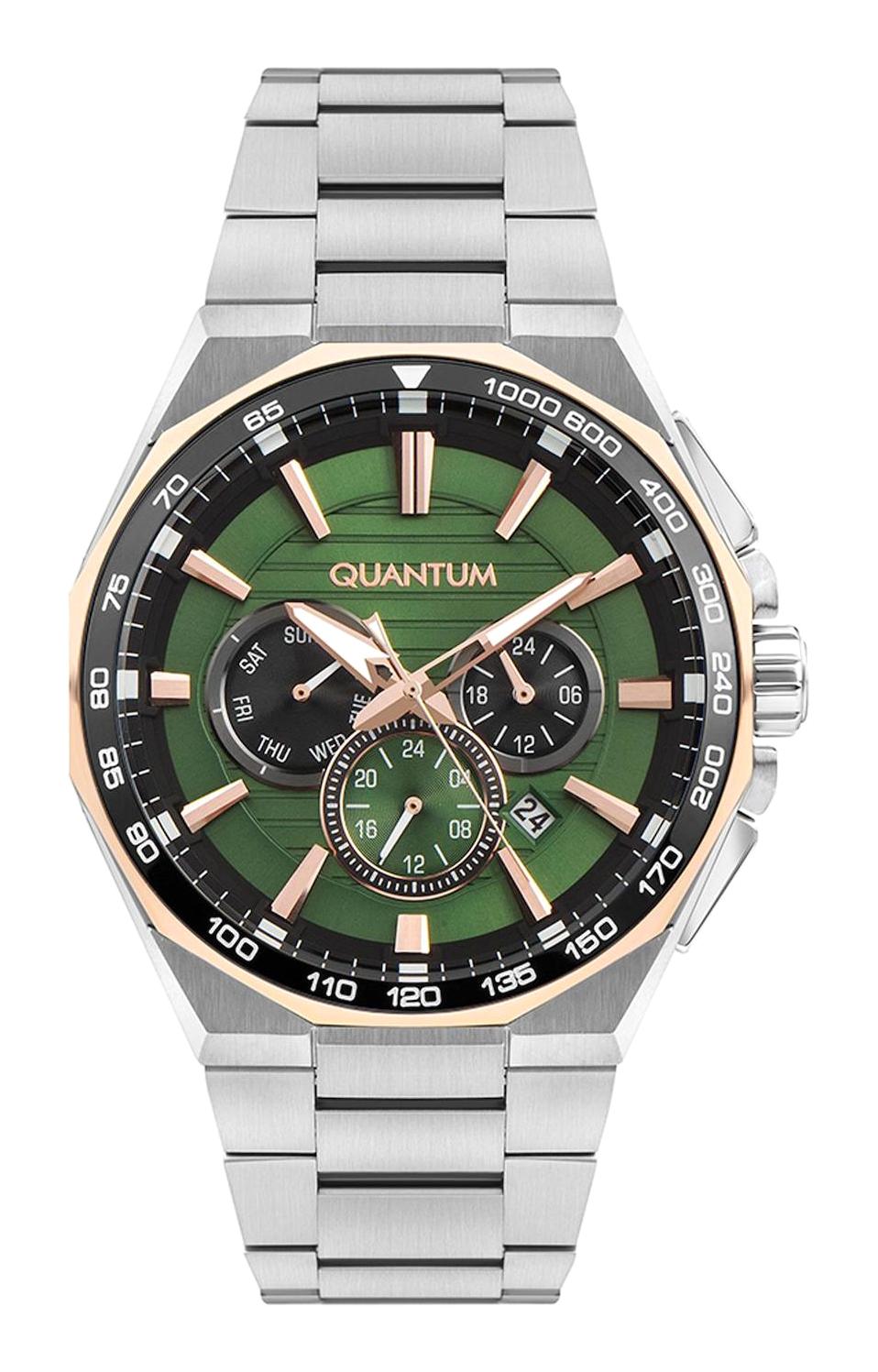Quantum PWG1056.570 Takvimli 44 mm Çelik Kordon Analog Erkek Kol Saati