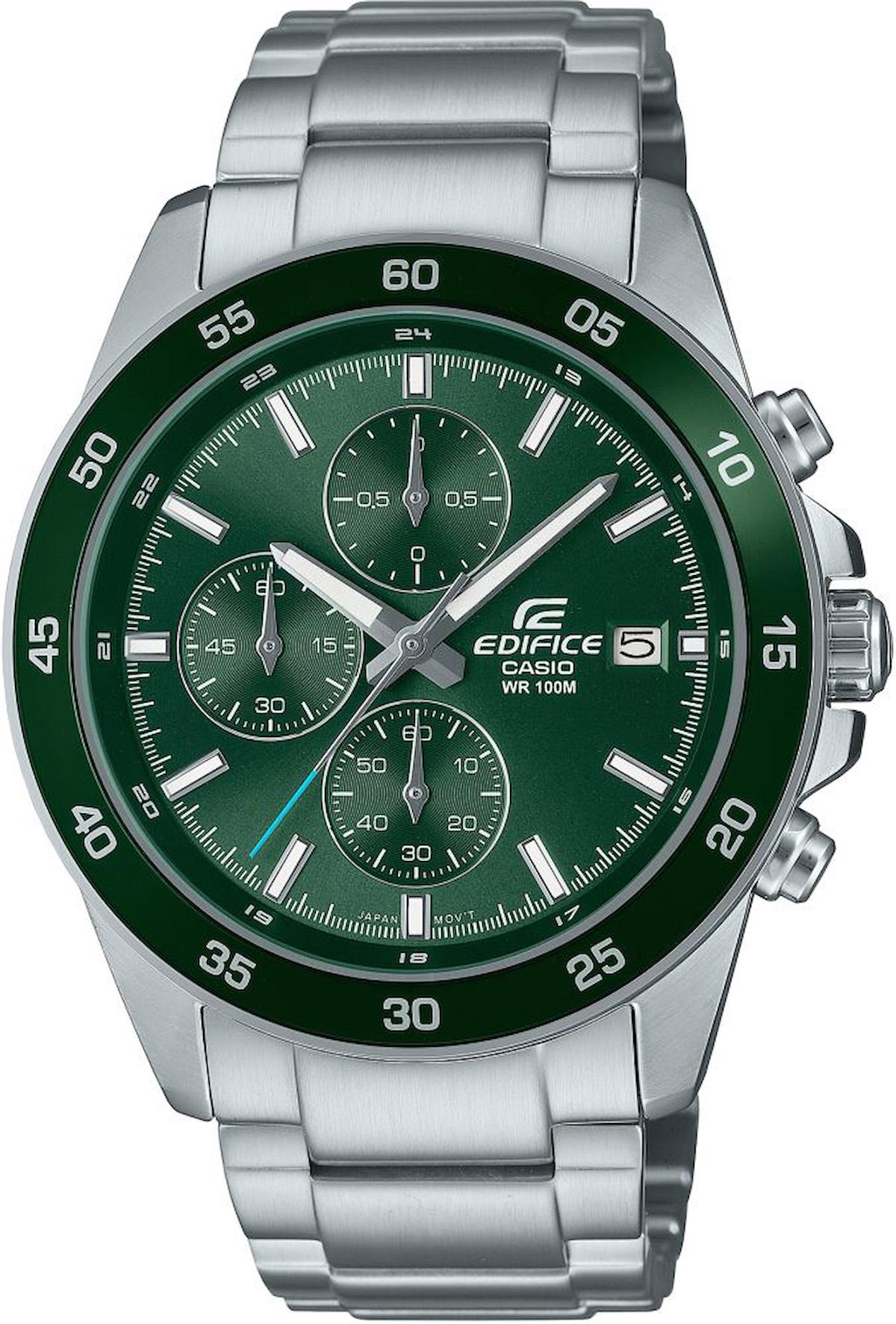 Casio EFR-526D-3AVUDF Takvimli 43.8 mm Çelik Kordon Analog Erkek Kol Saati