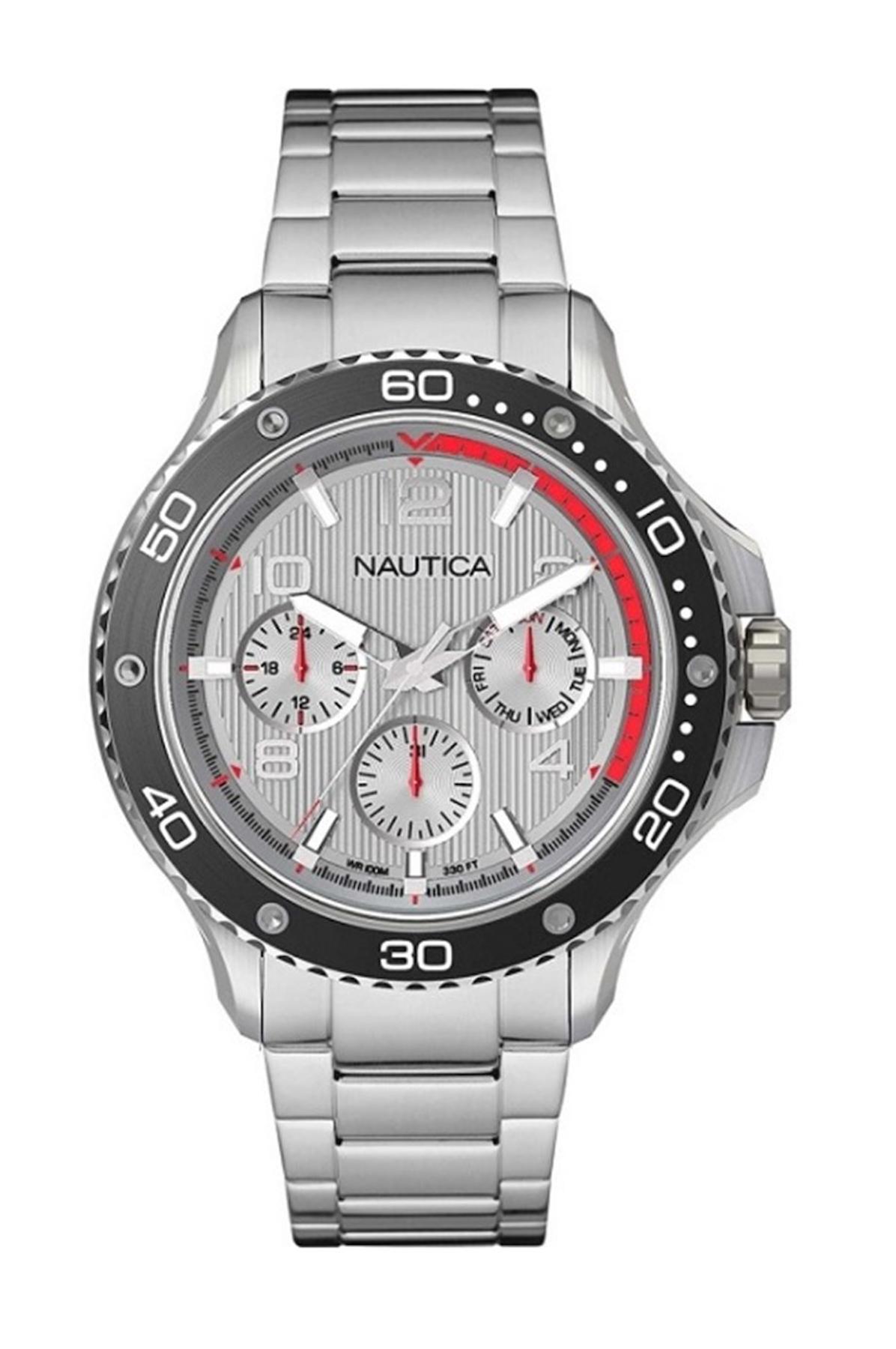 Nautica NAPP25005 Takvimli Çelik Kordon Analog Erkek Kol Saati