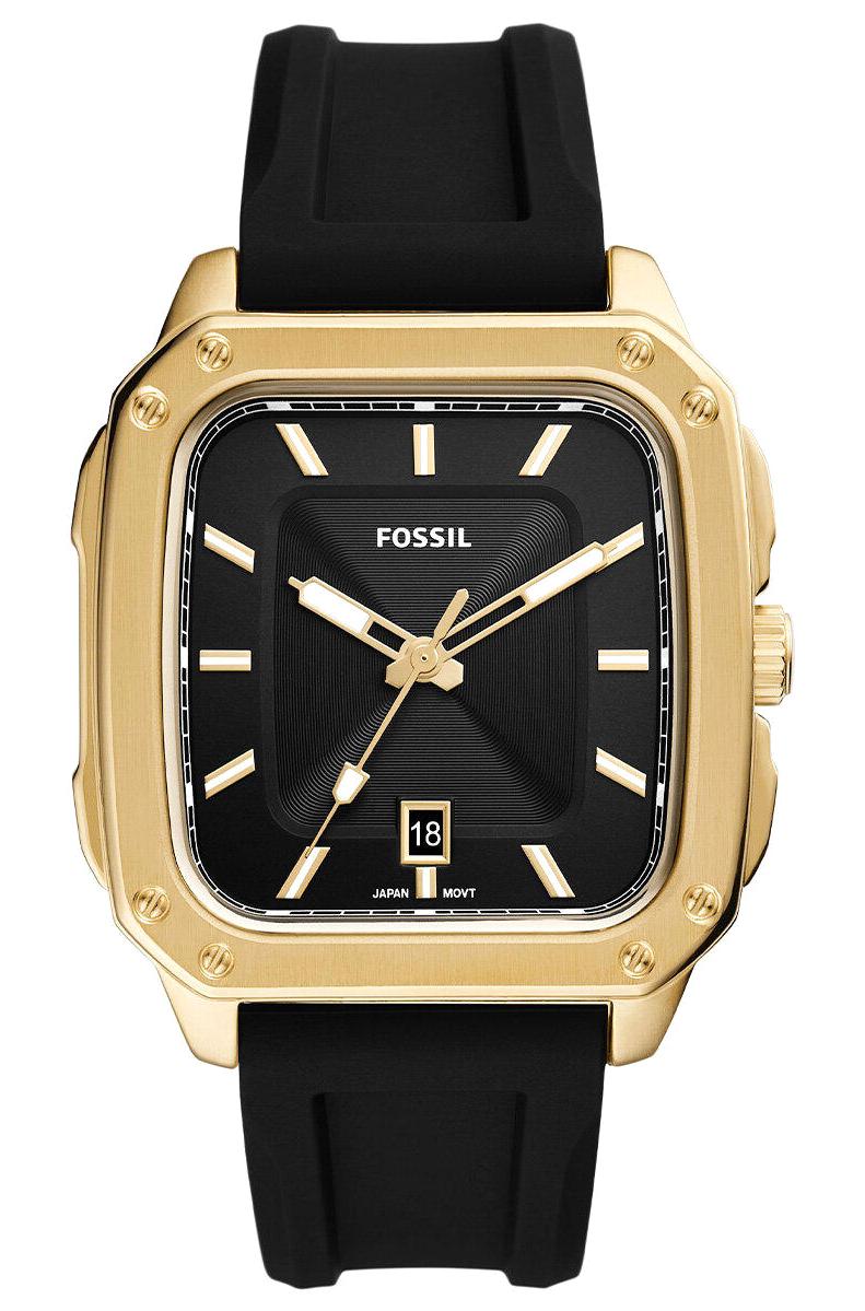 Fossil FS5981 Takvimli 42 mm Siyah Silikon Kordon Analog Erkek Kol Saati
