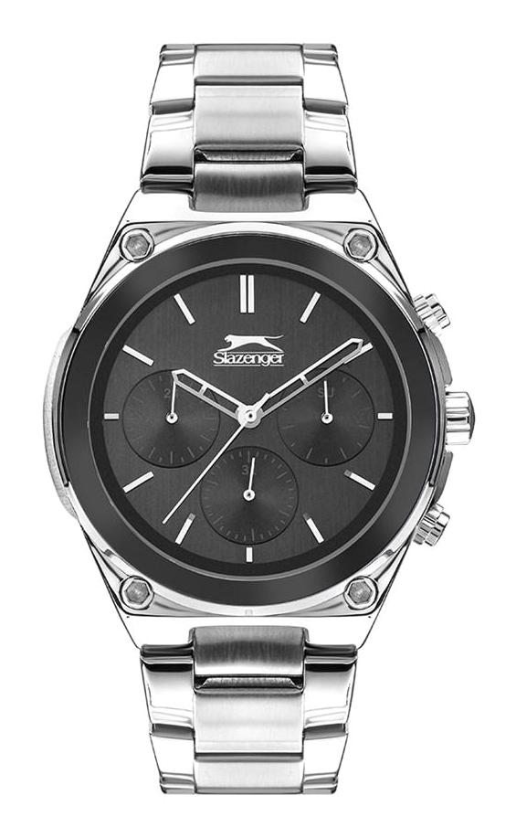 Slazenger SL.09.2027.2.01 Takvimli 44 mm Çelik Kordon Analog Kol Saati