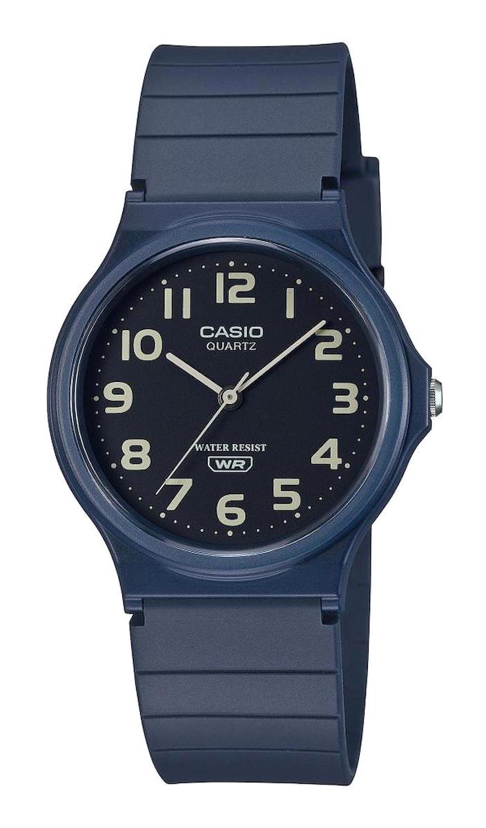 Casio MQ-24UC-2BDF 34.9 mm Lacivert Silikon Kordon Analog Erkek Kol Saati
