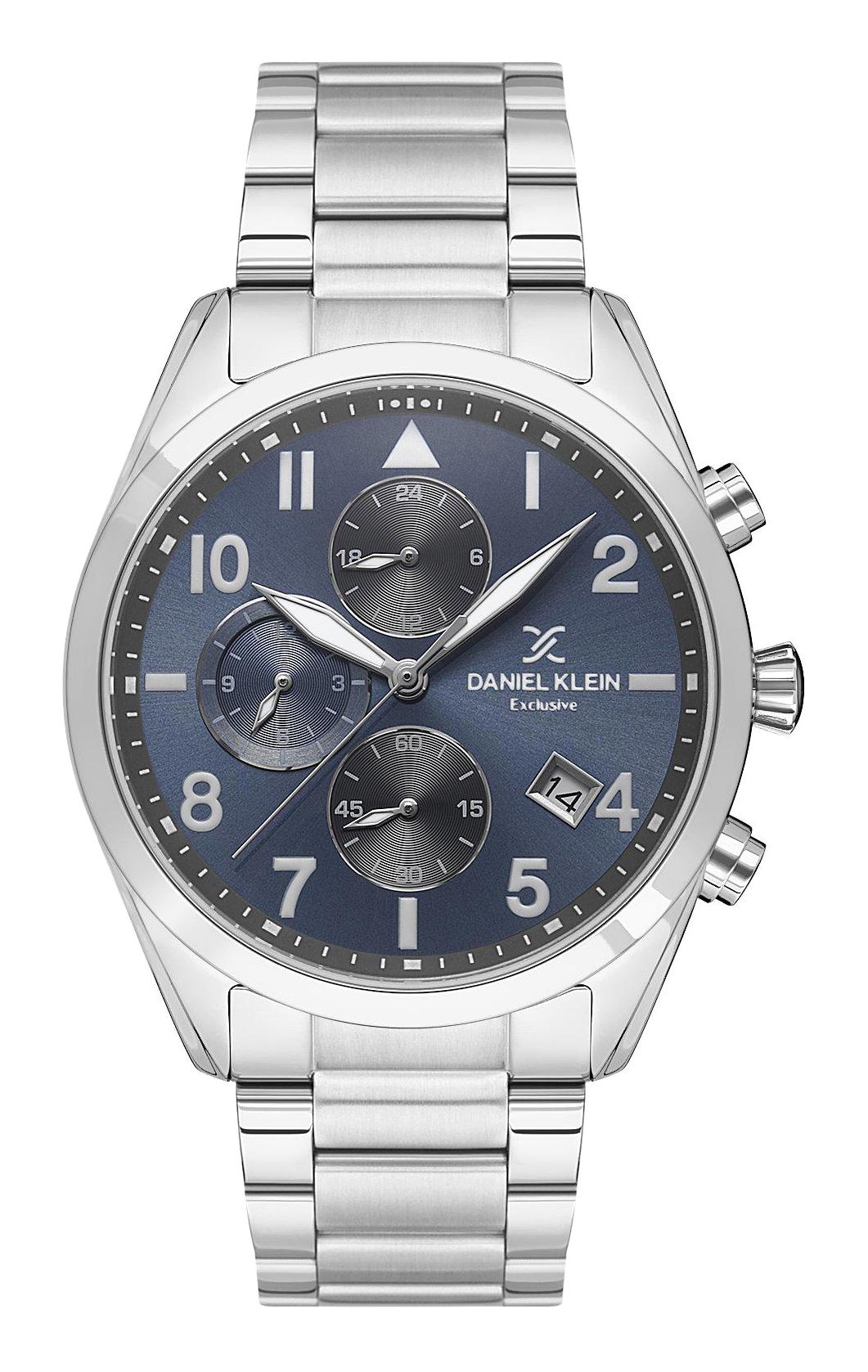 Daniel Klein DKE.1.10584.3 Takvimli 45 mm Metal Kordon Analog Erkek Kol Saati