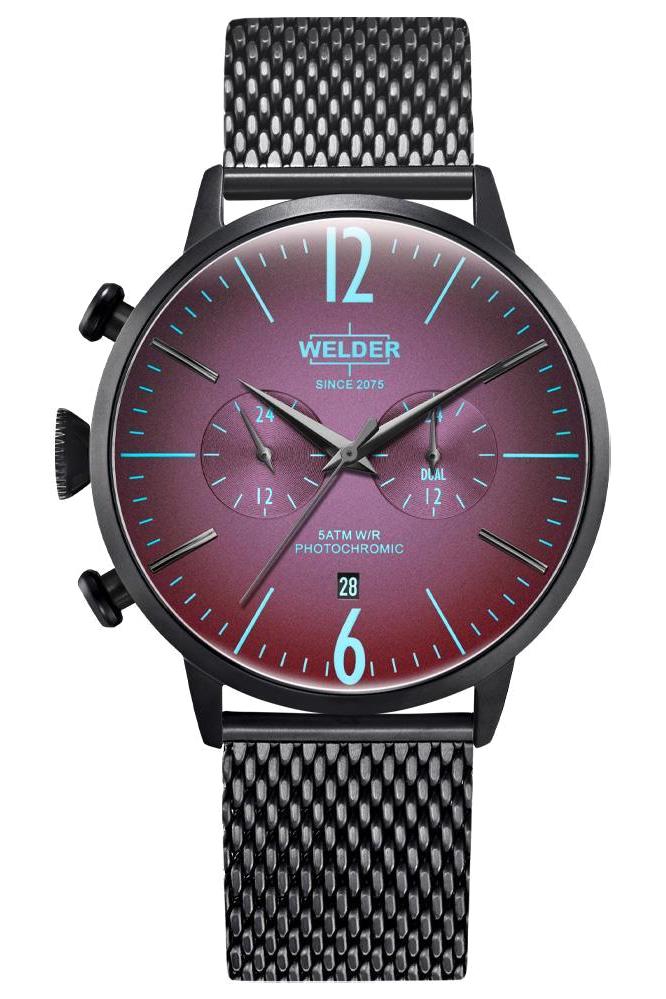 Welder Watch WWRC1037 Pusulalı Takvimli 47 mm Siyah Çelik Kordon Analog Erkek Kol Saati