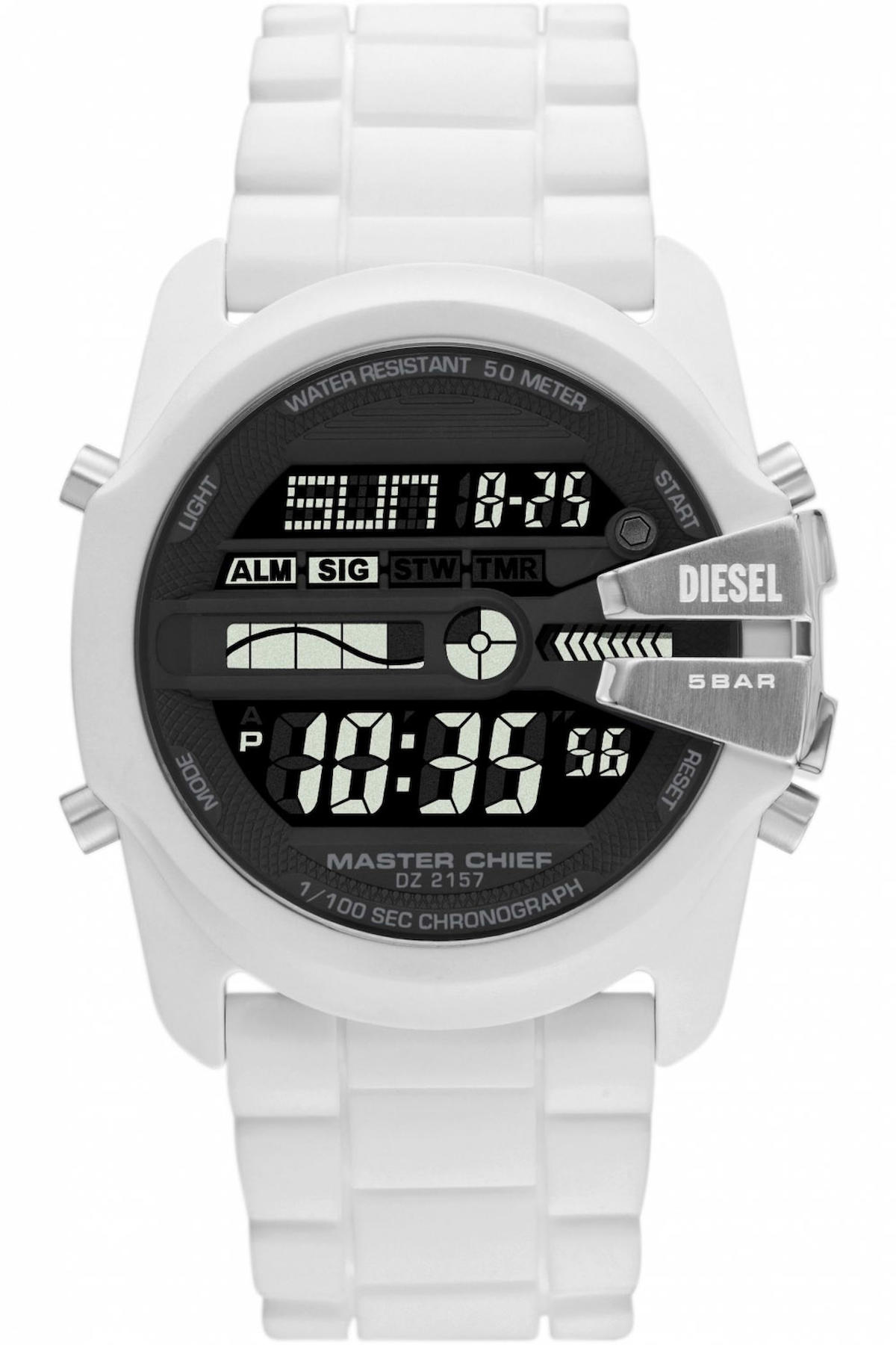 Diesel DZ2157 Takvimli 44 mm Siyah Plastik Kordon Analog Erkek Kol Saati