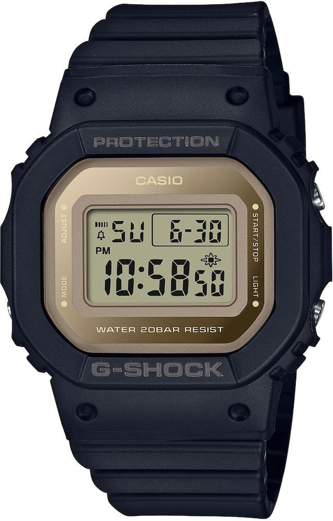 Casio GMD-S5600-1DR Takvimli 40.5 mm Siyah Çelik Kordon Analog Kol Saati