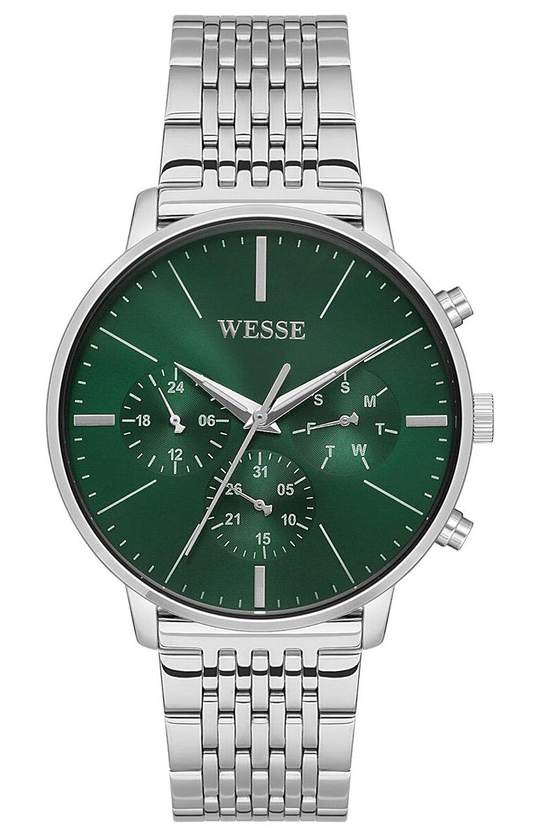 Wesse WWG401104SSA Pusulalı Takvimli 42 mm Çelik Kordon Analog Erkek Kol Saati