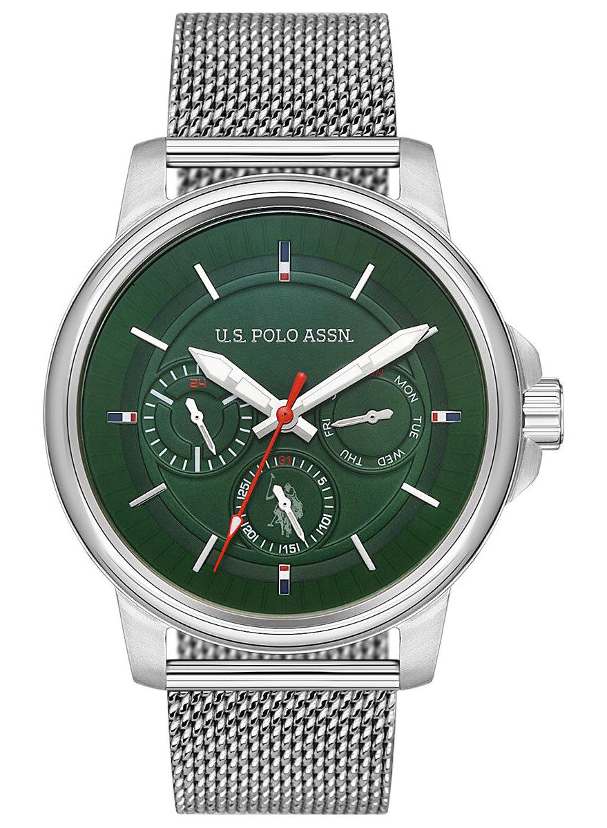 U.S. Polo Assn USPA1020-05 Takvimli 45 mm Çelik Kordon Analog Erkek Kol Saati