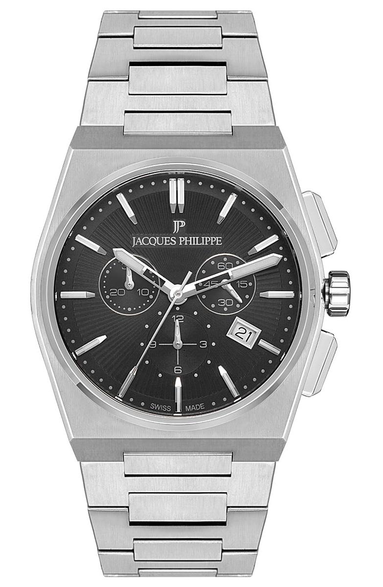 Jacques Philippe JPQGC411316 Takvimli 42 mm Çelik Kordon Analog Erkek Kol Saati