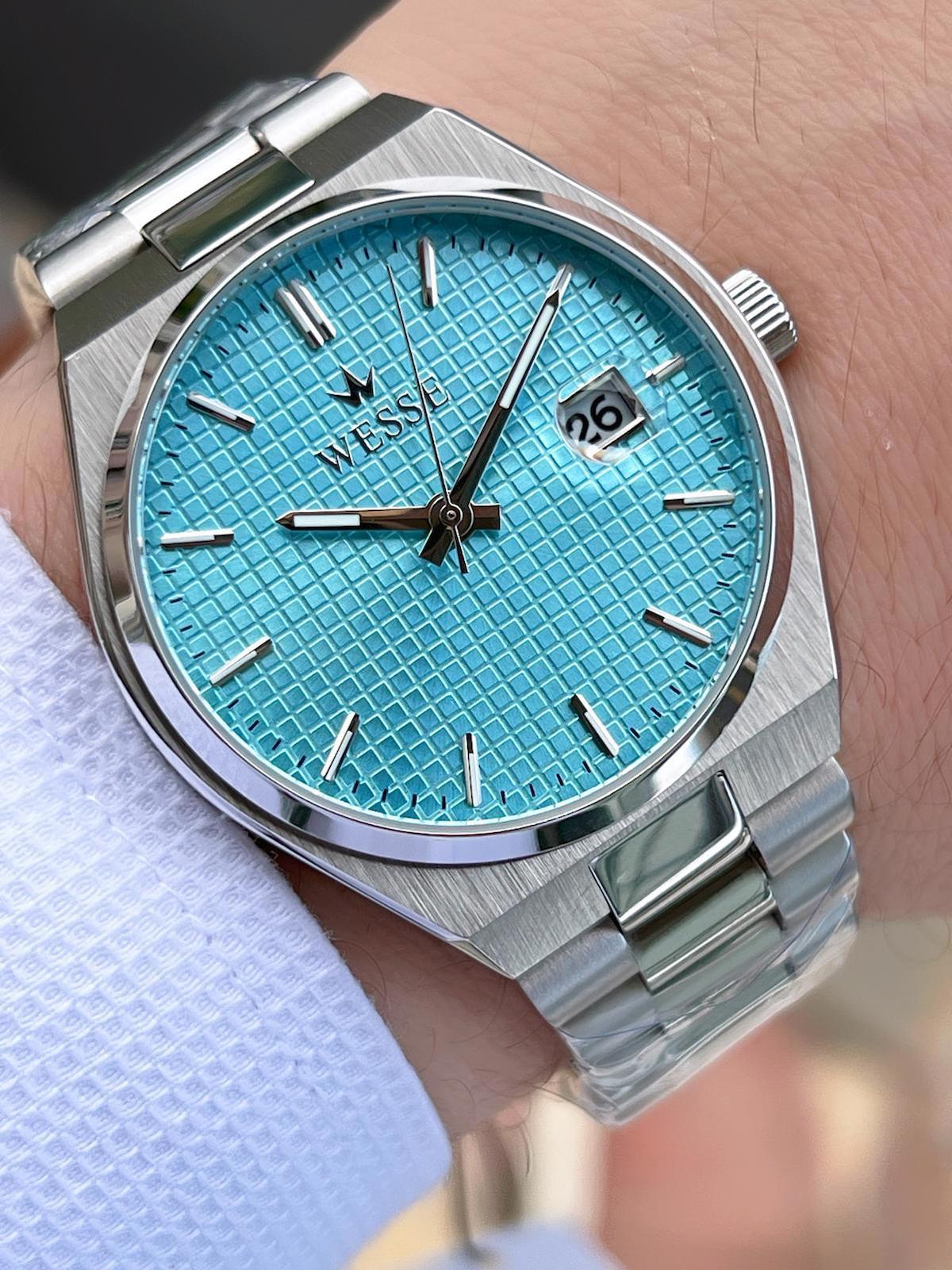 Wesse WWG209505 Takvimli 42 mm Çelik Kordon Analog Erkek Kol Saati