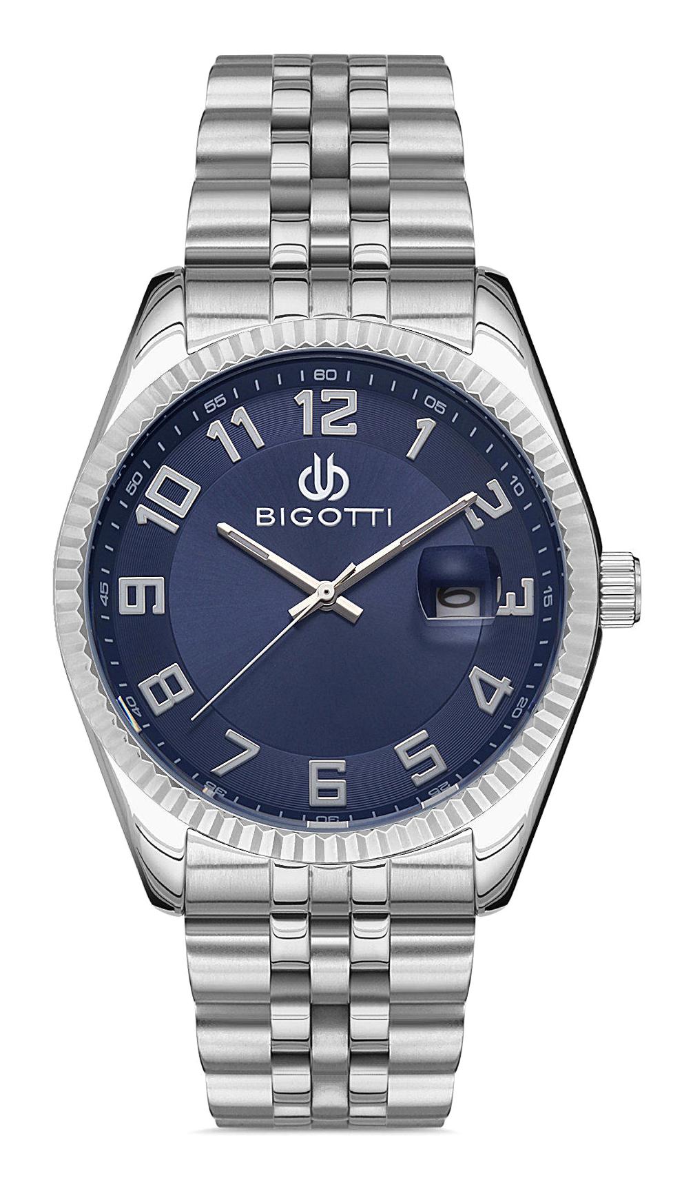 Bigotti BG.1.10302.5 Takvimli 41 mm Çelik Kordon Analog Erkek Kol Saati