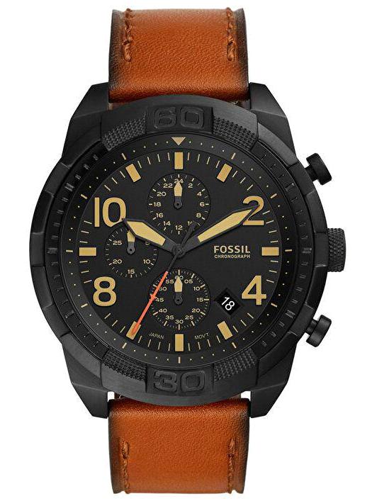 Fossil FS5714 Takvimli 46-50 mm Kahverengi Deri Kordon Analog Erkek Kol Saati
