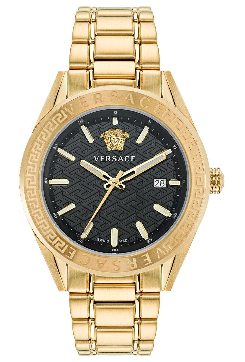 Versace VRSCVE6A00623 Takvimli 42 mm Altın Çelik Kordon Analog Erkek Kol Saati
