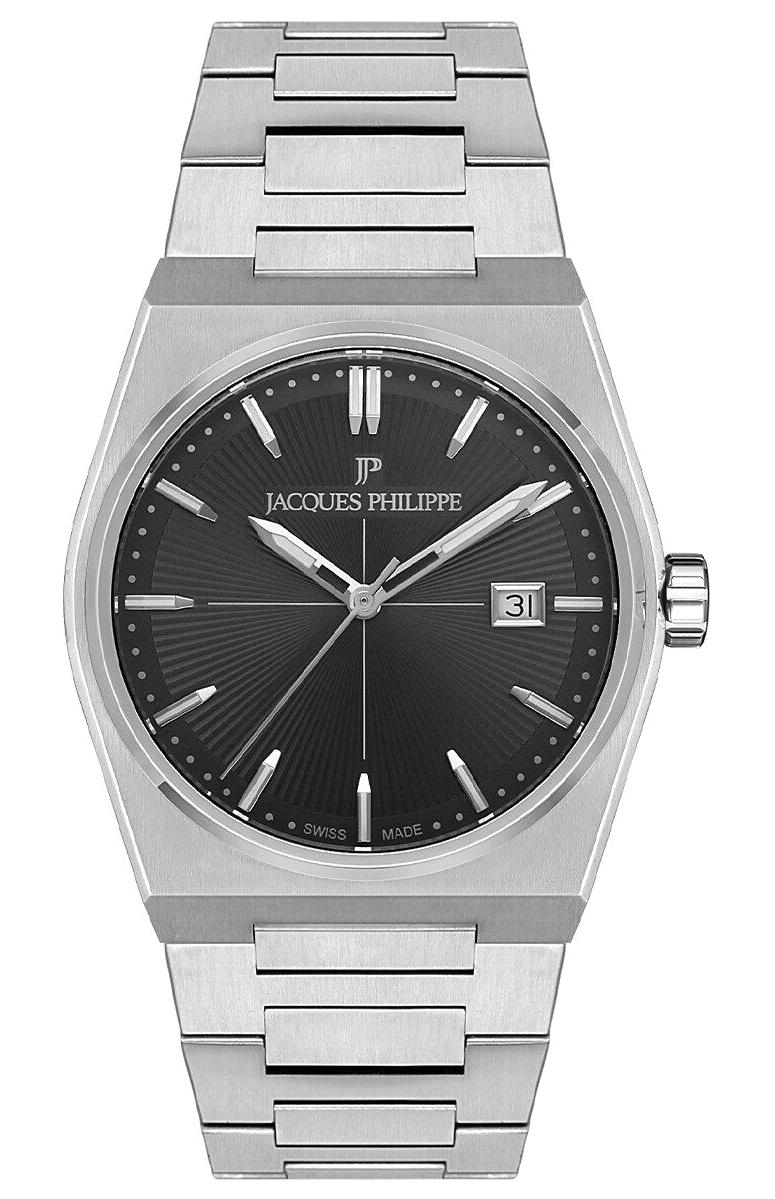 Jacques Philippe JPQGS421316 Takvimli 40 mm Çelik Kordon Analog Erkek Kol Saati