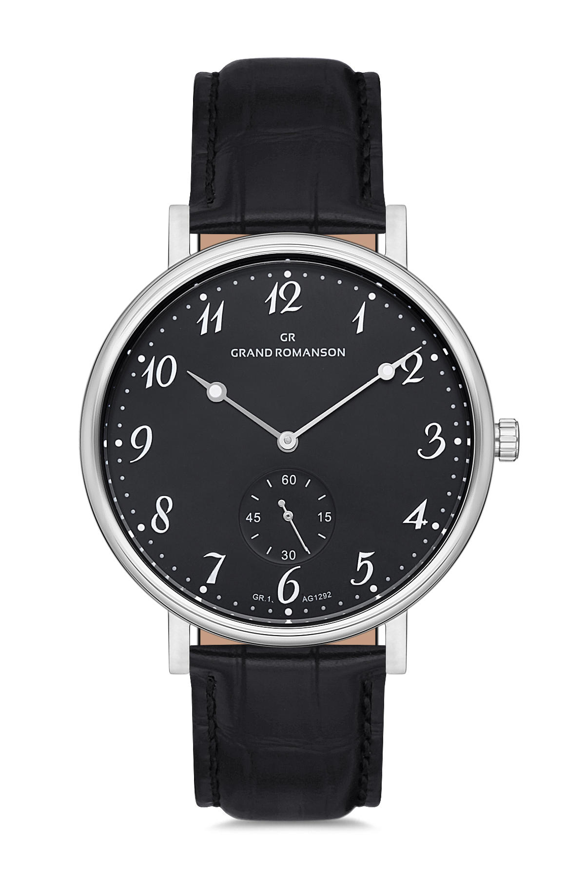 Grand Romanson GR.1.AG1292.02 42 mm Siyah Deri Kordon Analog Erkek Kol Saati