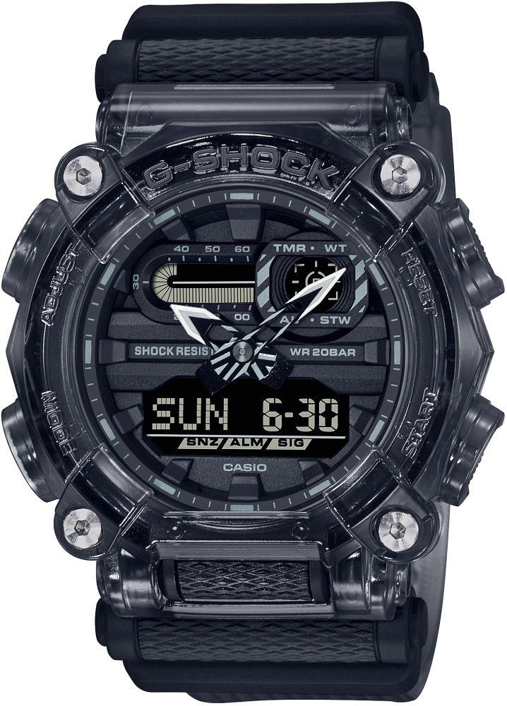 Casio GA-900SKE-8ADR Takvimli 49 mm Siyah Plastik Kordon Analog Erkek Kol Saati