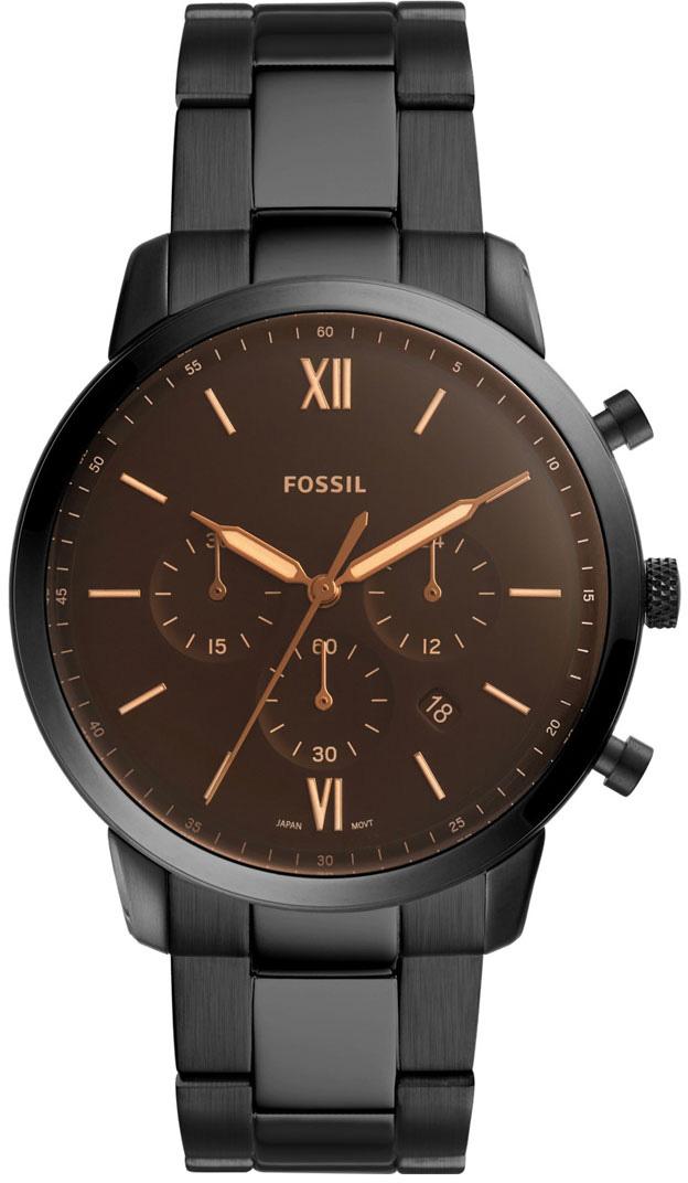 Fossil FS5525 Takvimli 42 mm Siyah Çelik Kordon Analog Erkek Kol Saati