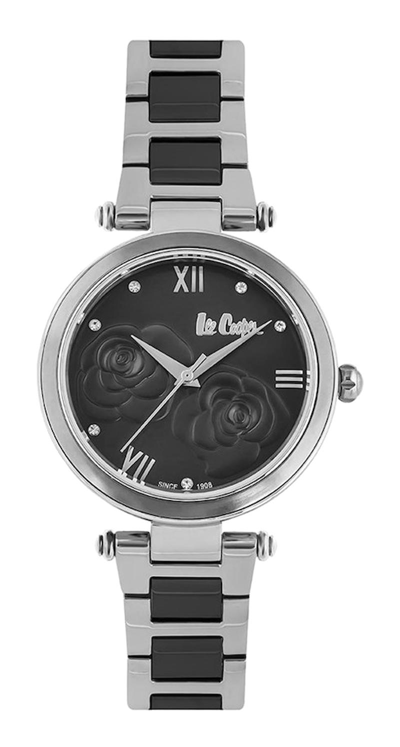 Lee Cooper LC06763.350 Siyah Çelik Kordon Analog Kol Saati