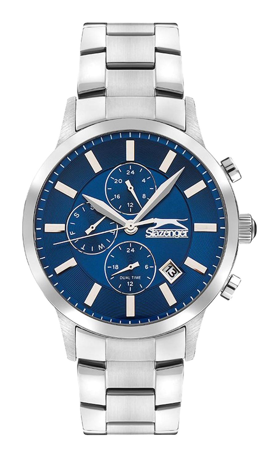 Slazenger SL.09.2264.2.01 Takvimli 45 mm Çelik Kordon Analog Erkek Kol Saati