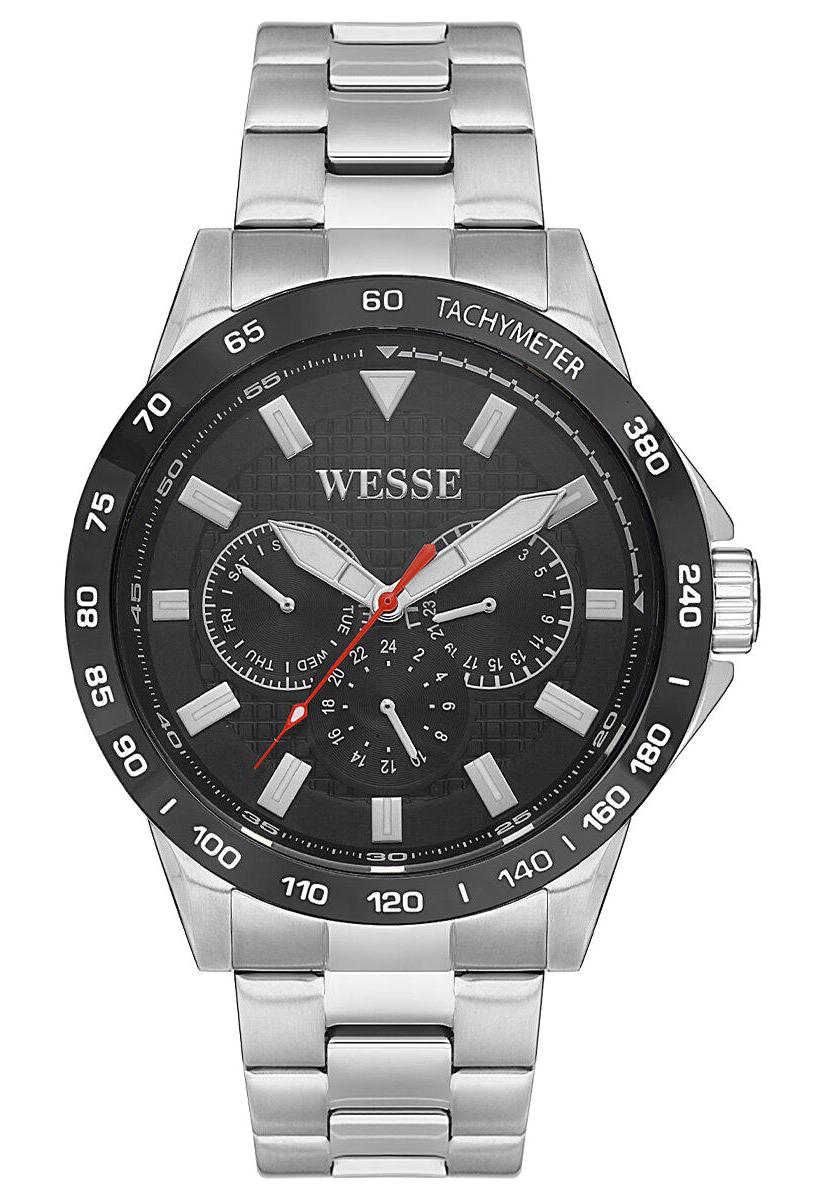 Wesse WWG207701 Pusulalı Takvimli 45 mm Çelik Kordon Analog Erkek Kol Saati