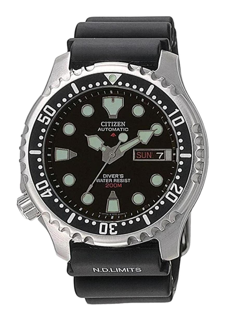 Citizen NY0040-09E Takvimli 42 mm Siyah Silikon Kordon Analog Erkek Kol Saati