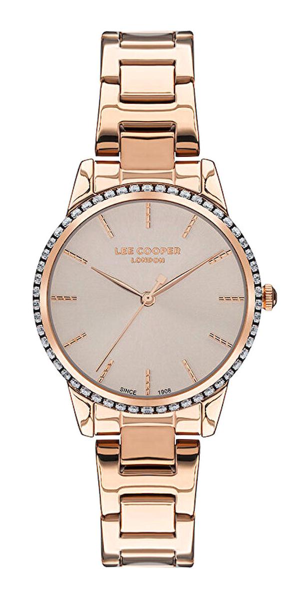 Lee Cooper LC07438.410 Rose Gold Plastik Kordon Analog Kadın Kol Saati