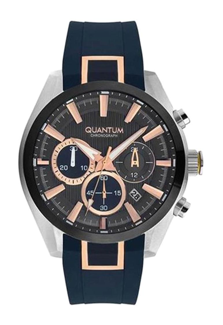 Quantum PWG910.359 Takvimli 45 mm Lacivert Çelik Kordon Analog Erkek Kol Saati