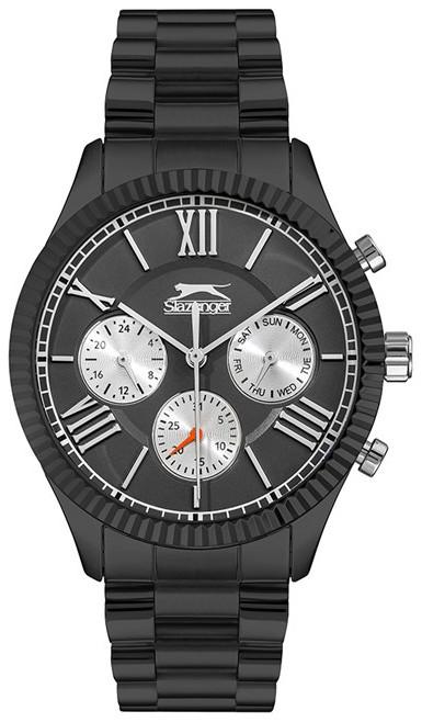 Slazenger SL.09.1935.2.05 Takvimli 45 mm Siyah Çelik Kordon Analog Erkek Kol Saati