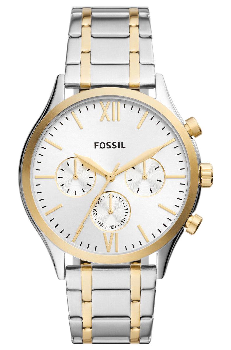 Fossil BQ2698 Takvimli 44 mm Altın-Çelik Kordon Analog Erkek Kol Saati