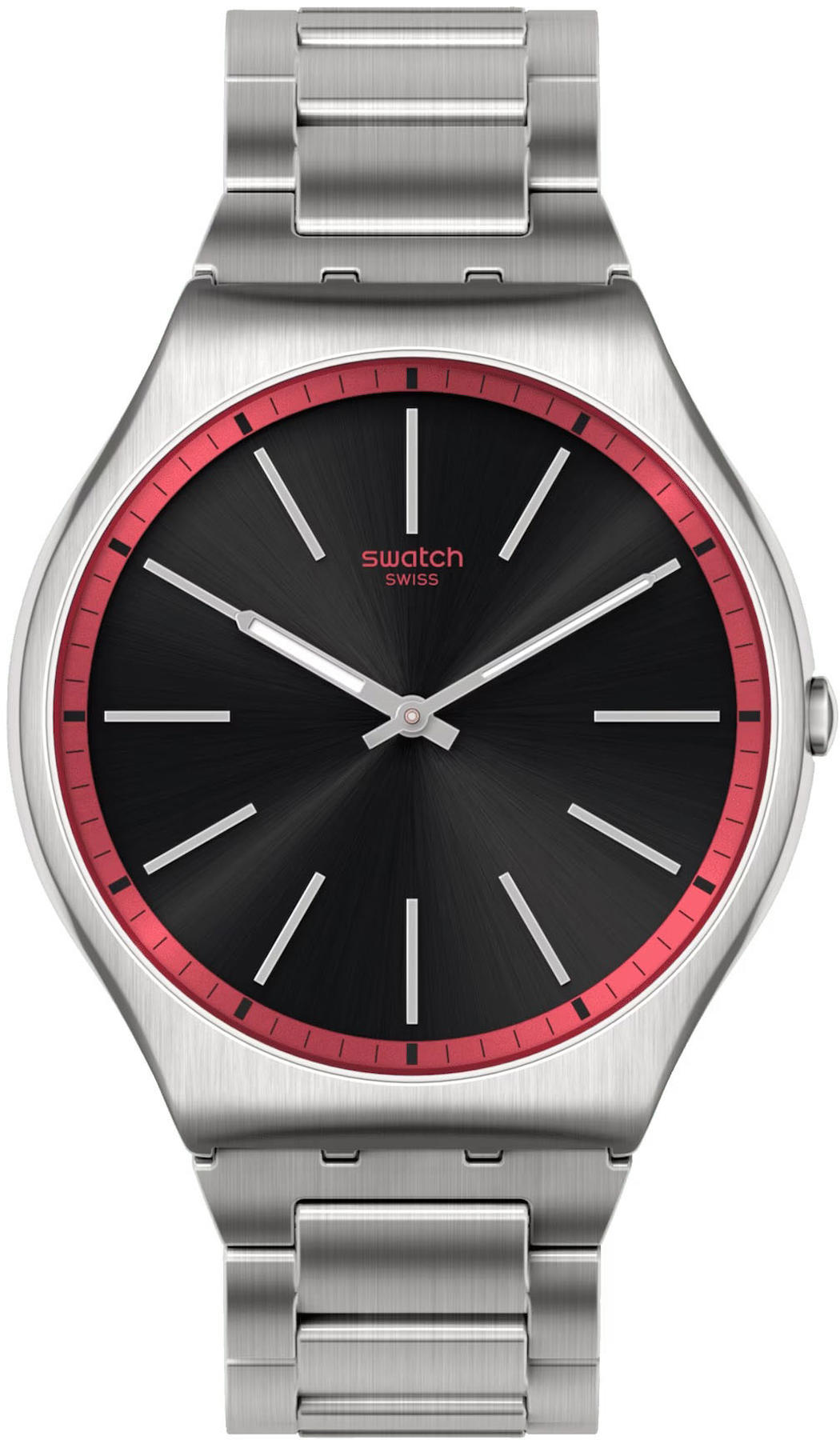 Swatch SS07S129G Takvimli 44 mm Çelik Kordon Analog Erkek Kol Saati