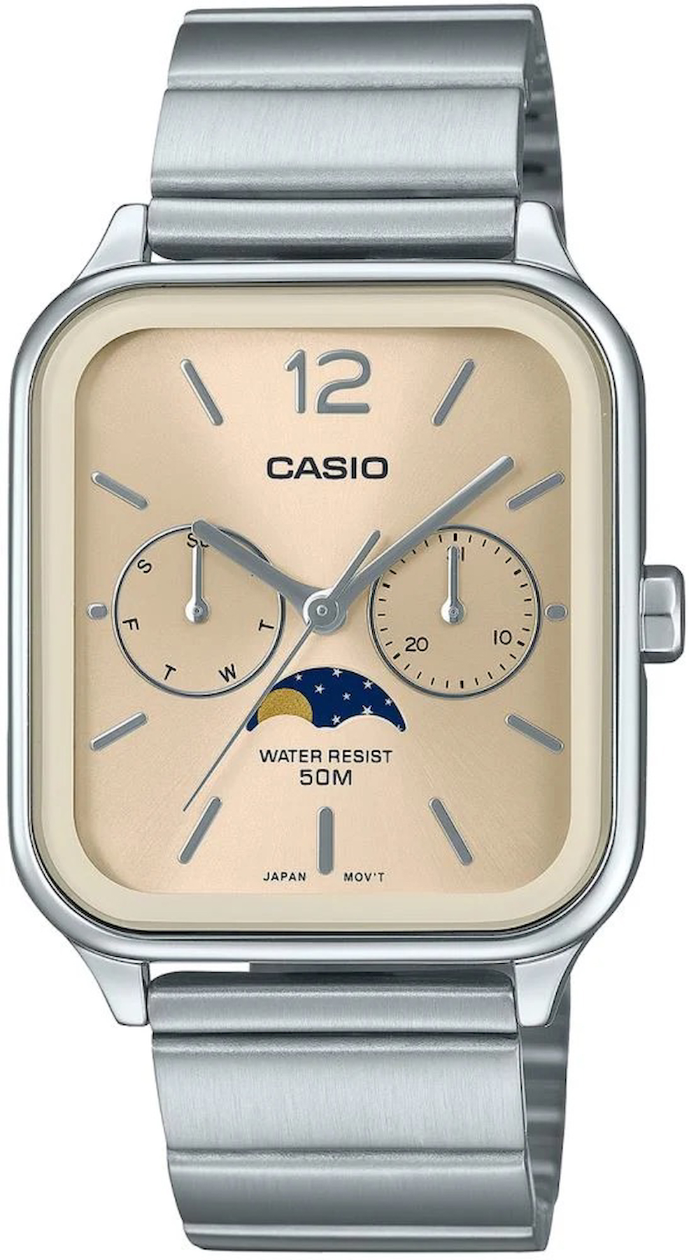 Casio MTP-M305D-9AVDF Pusulalı Takvimli 34 mm Çelik Kordon Analog Erkek Kol Saati