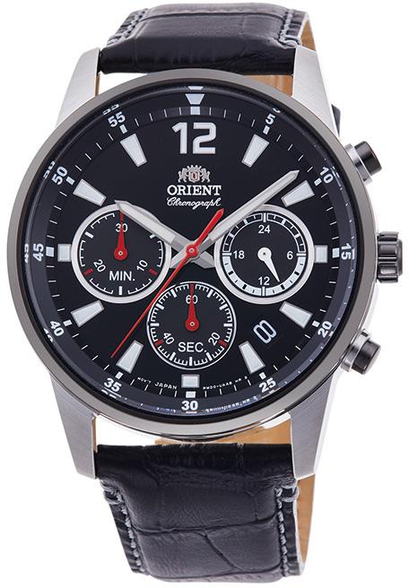 Orient RA-KV0005B10B Takvimli 42 mm Siyah Deri Kordon Analog Kol Saati