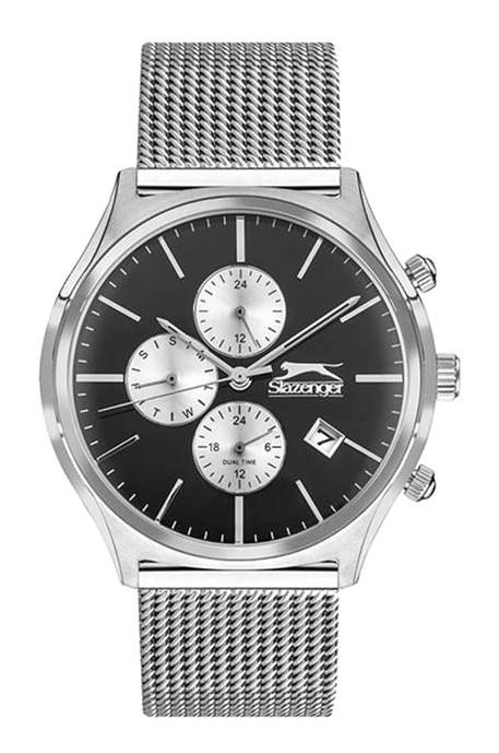 Slazenger SL.09.1824.2.01 Takvimli 44 mm Çelik Kordon Analog Erkek Kol Saati