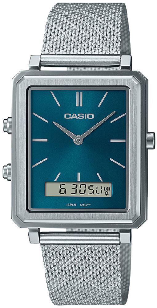 Casio MTP-B205M-3E Takvimli 30 mm Çelik Kordon Analog Kol Saati